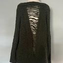 Lush Clothing LUSH Olive Army Green Cold Shoulder Pullover Sweater  Photo 0