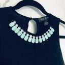 August Silk  Top Black Small Sweater Tank Women Jewel Blouse Work Career Classic Photo 1