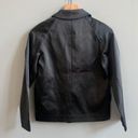 The Row Front Shop Black Sheen Pom Snap Blazer Jacket XS Photo 3
