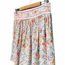 Rachel Zoe NWT  Floral Mini Skirt With Contrasting Band Preppy Pleats Size Large Photo 2