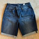 Time & Tru  Mid-Rise Bermuda Denim Shorts Sz 12 Photo 0