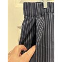 The Loft  Outlet Original Straight Blue White Striped Elastic Waist Pants Size 14 Photo 1