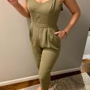 Jennifer Lopez Army Green Jumpsuit Photo 0