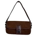 Polo Los Robles  Time Leather shoulder bag Purse suede snap closure Flawed Photo 8