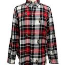 Polo  RALPH LAUREN Embroidered Teddy Bear size Large Women's Classic Plaid Shirt Photo 0