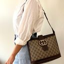 Gucci  GG Supreme Flap Bucket Shoulder Bag Photo 1