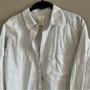 Altar'd State Altar’d State Striped Button Down White Tan Medium Photo 1