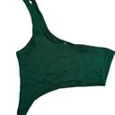 Naked Wardrobe  Kelly Green Smooth Side Asymmetrical Crop Top NW-T2619 XS New Photo 1