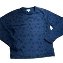 Frank And Oak  blue floral crew neck top size large Photo 0