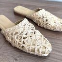 Kaanas  6 Cream Woven Slides Shoes Sandals Casual Coastal Beach Photo 0