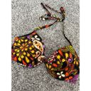 Victoria's Secret Vintage y2k victoria’s secret swim bikini top retro multi pattern underwire 34D Photo 2