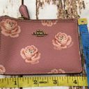 Coach SMALL LEATHER CARD HOLDER WITH ROSE PRINT Photo 2