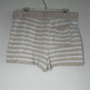 Aerie  Tan and White Striped Sweater Shorts Photo 2