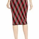 Anne Klein  Knit Plaid Pencil Skirt Small NWT Photo 1