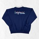 Morning Sun Navy Blue Vintage Snowman Sweatshirt Size L Winter Spring Melting Size L Photo 2