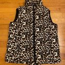 Pink Lily Cheetah Puffer Vest Photo 0