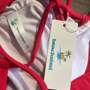 Beachsissi NWT  Small Red One Piece Swimsuit Bathing Suit NEW Photo 2