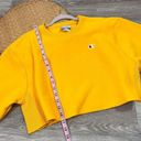 Champion  reverse weave yellow cropped crewneck sweatshirt Photo 5