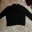 Amazon Black Turtle Neck Crop Top Photo 0