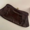 Banana Republic Genuine Leather Croc Clutch Purse Photo 2