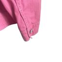 Denim & Co  Women Jean Jacket L Pink Long Sleeve Feminine  Denim Western Cowgirl Photo 8