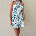 Blue And White Mini Dress Size M Photo 0