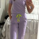 FIGS Lavender Dew Scrub Top Photo 1