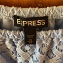 EXPRESS EUC  Light Blue Off the Shoulder Lace Top, Size Extra Small Photo 4