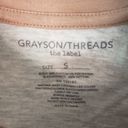 Grayson Threads  Raglan Women's Small Athletic Heather Cropped Teddy Bear TShirt Photo 2