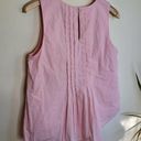 Vertigo  Sleeveless Pleated Tank Top - Pink Photo 1