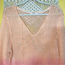 Paradise Shores Size XL Knit Resort Wear Cotton Colorful‎ Fringe Beach Cover Up Orange Photo 3