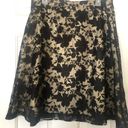 Apt. 9  Floral  Lace Overlay Skirt Black & Gold Sz 12 Photo 1