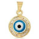 Tehrani Jewelry Evil Eye 14k Real Gold Pendant Photo 1