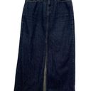 Gap Vintage Denim Maxi Skirt Womens 6 Reg Triangle Front Slit 2007 Photo 0