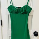 Boutique Green Mini Dress Size M Photo 3