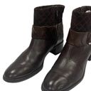 Brighton  Johnny Women’s  Brown Woven Leather Booties Size 10 M Photo 1