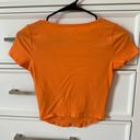 Hollister Orange Crop Tee Photo 1