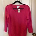 Coldwater Creek  ✨3 for $30✨NWT Pink Sweater Top Size Large Photo 0