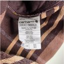 Carhartt  Women's Loose Fit Heavyweight Twill Long-Sleeve Plaid Shirt Size Small Photo 4