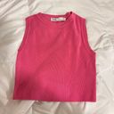 ZARA Pink Cropped Top Photo 0