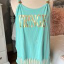 Comfort Colors Tank Fringe Swim Coverup  Shirt Womens Medium Beach Top Photo 9