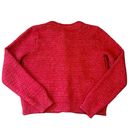 Loft  Stitchy Red  Sweater Jacket | Size  Large Photo 4