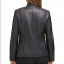 Cole Haan  Wing Collar Faux Leather Coat - Size S Photo 1