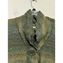 Dress Barn  Cardigan Sweater One Over-sized Button Green Size XL Photo 1