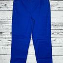 Talbots  NWT Size 10 Royal Blue Slim Leg The Perfect Crop Pants Photo 0