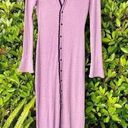 Chaser  Pink/Lilac Maxi w/Black Lace Trim Duster/Cardigan/Topper. Small New (NWT) Photo 0