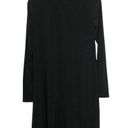 Tiana B - Black Mock Turtleneck Longsleeve Swing Dress/Babydoll Dress, S Photo 1