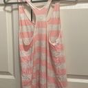 Lululemon 💙 Om racerback pink striped tank Photo 3