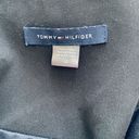 Tommy Hilfiger  Blue Black Button Snap Front Tweed Suit Jacket Blazer Jacket 10 Photo 4