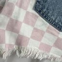 Juicy Couture  Pink Checkerboard Denim Cutoff Shorts Size 26 Photo 4